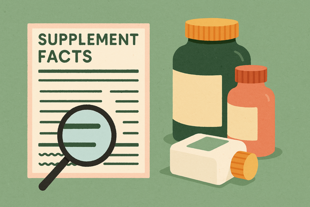 read supplement ingredient lists