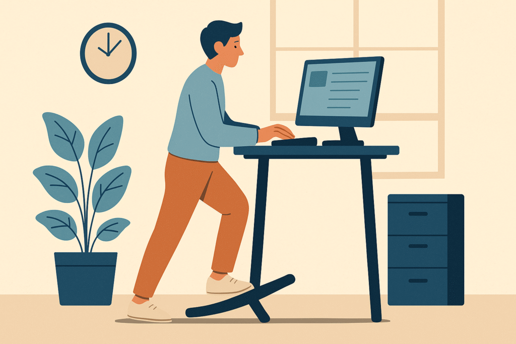 how to stay active while working a desk job